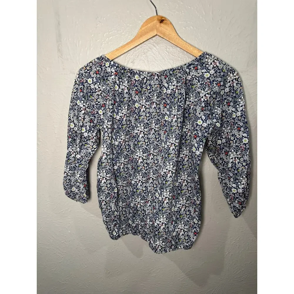 Liberty Fabric J.Crew Floral Blouse XXS